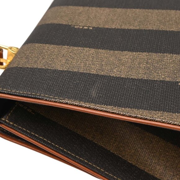 Fendi Black PVC Pequin 2way Handbag - Picture 11 of 12